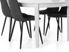 Маса и столове за трапезария Scandinavian Choice 562 (Тъмно сив)