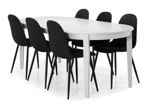 Маса и столове за трапезария Scandinavian Choice 896 (Черен)