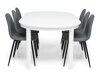 Маса и столове за трапезария Scandinavian Choice 897 (Сив + Черен)