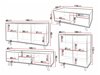 Set mobili soggiorno Merced F106 (Bianco)
