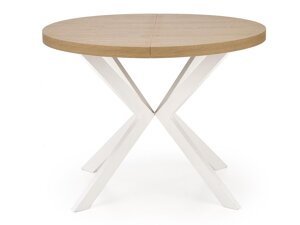 Tisch Houston 1495 (Goldene Eichenholzoptik + Weiß)