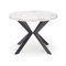 Τραπέζι Houston 1495 (Λευκό μάρμαρο + Μαύρο)