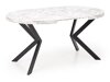 Tisch Houston 1495 (Weißer Marmor + Schwarz)