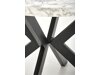 Asztal Houston 1495 (Fehér márvány + Fekete)