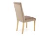 Cadeira Houston 1216 (Beige + Brilhante madeira)