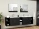 Fürdőszoba garnitúra Comfivo E100 (Fekete + Grafit)