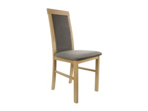 Καρέκλα Boston 463 (Ανοιχτό χρώμα ξύλου + Καφέ)