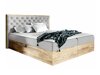 Kontinentales Bett Baltimore 182 (Wotan eichenholzoptik + Faro 16 160 x 200 cm)