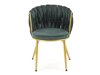 Καρέκλα Houston 1506 (Πράσινο + Χρυσό)