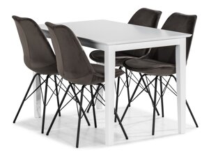 Маса и столове за трапезария Provo 175 (Сив)