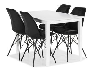 Маса и столове за трапезария Provo 175 (Черен)