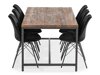 Маса и столове за трапезария Provo 182 (Черен)