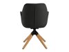 Καρέκλα Oakland 499 (Σκούρο γκρι + Ανοιχτό χρώμα ξύλου)