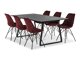 Маса и столове за трапезария Concept 55 190 (Червен)