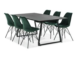 Маса и столове за трапезария Concept 55 190 (Зелен)