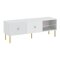 Mueble TV Bristol F104 (Blanco + Dorado)