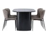 Маса и столове за трапезария Dallas 4117 (Черен)