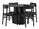 Conjunto de comedor Dallas 4152 (Negro)