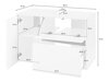Fali szekrény mosdónak Denton BD111 (Fehér + Antracit)