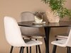 Маса и столове за трапезария Dallas 4163 (Beige + Черен)