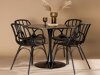 Маса и столове за трапезария Dallas 4165 (Черен)