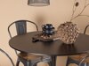 Маса и столове за трапезария Dallas 4170 (Черен + Кафяв)