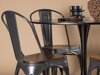 Маса и столове за трапезария Dallas 4170 (Черен + Кафяв)