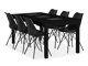 Маса и столове за трапезария Parkland 374 (Черен)