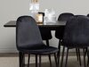 Маса и столове за трапезария Dallas 4185 (Черен)