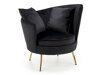 Sessel Houston 1437 (Schwarz + Gold)