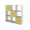 Scaffale Portland AA101 (Rovere sbiancato + Giallo)