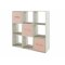 Scaffale Portland AA101 (Rovere sbiancato + Fucsia)