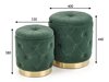 Set di pouf Houston 1154 (Verde scuro)