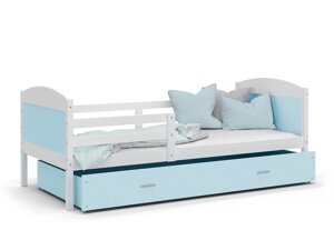 Κρεβάτι Aurora 127 (Άσπρο Μπλε)