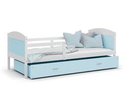 Кровать Aurora 128 (Белый Синий)