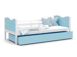Кровать Aurora 162 (Белый Синий)