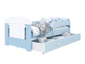 Κρεβάτι Aurora A100 (Μπλε + Άσπρο)