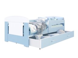 Кровать Aurora A100 (Синий + Белый)