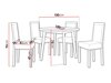 Маса и столове за трапезария Victorville 304 (Бял)