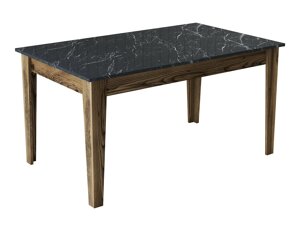 Asztal Kailua B100 (Fekete márvány + Dió)