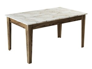 Asztal Kailua B100 (Fehér márvány + Dió)