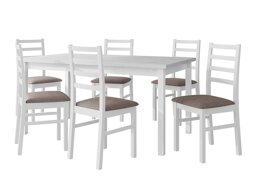 Маса и столове за трапезария Victorville 307 (Бял)