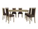 Маса и столове за трапезария Victorville 308 (Сонома дъб)