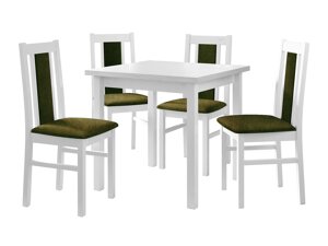 Маса и столове за трапезария Victorville 310 (Бял)