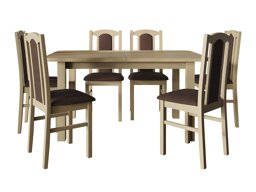Маса и столове за трапезария Victorville 312 (Сонома дъб)