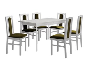 Маса и столове за трапезария Victorville 313 (Бял)