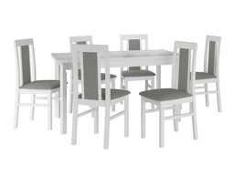 Маса и столове за трапезария Victorville 315 (Бял)