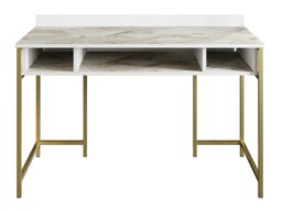 Darba galds Kailua 294 (Balts marmors + Zelta)