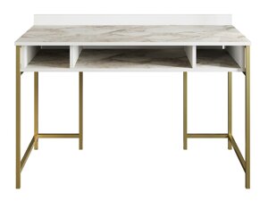 Pisalna miza Kailua 294 (Beli marmor + Zlata)