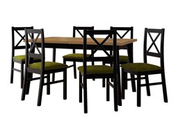 Маса и столове за трапезария Victorville 317 (Черен)